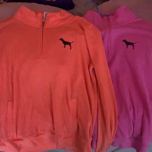 (2) PINK sweaters